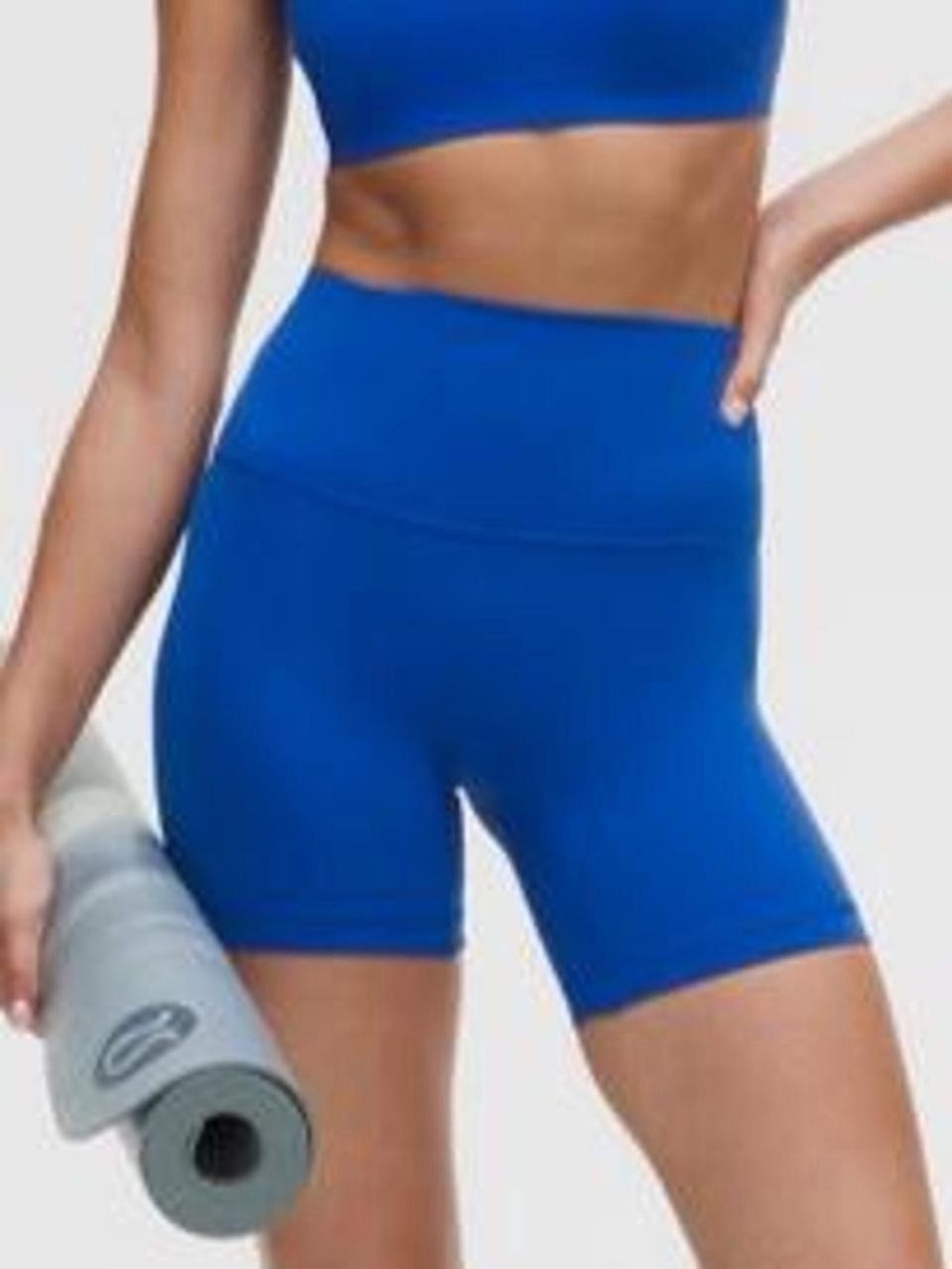 lululemon Women’s Align No Line HR Short 6” in Beach Ball Blue  ——  Size 6 - Picture 6 of 7